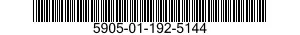 5905-01-192-5144 RESISTOR,FIXED,FILM 5905011925144 011925144