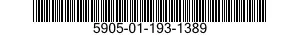 5905-01-193-1389  5905011931389 011931389
