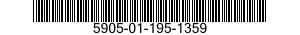 5905-01-195-1359 RESISTOR,VARIABLE,WIRE WOUND,PRECISION 5905011951359 011951359