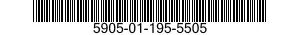 5905-01-195-5505 RESISTOR,VARIABLE,WIRE WOUND,PRECISION 5905011955505 011955505