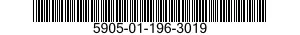 5905-01-196-3019 RESISTOR,FIXED,COMPOSITION 5905011963019 011963019