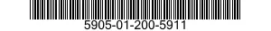 5905-01-200-5911 RESISTOR,VARIABLE,WIRE WOUND,PRECISION 5905012005911 012005911