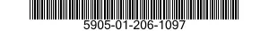 5905-01-206-1097 RESISTOR,FIXED 5905012061097 012061097