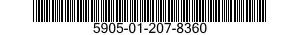 5905-01-207-8360 RESISTOR,VARIABLE,WIRE WOUND,PRECISION 5905012078360 012078360