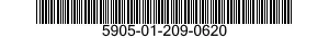 5905-01-209-0620 RESISTOR,VARIABLE,NONWIRE WOUND, 5905012090620 012090620