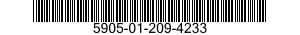 5905-01-209-4233 RESISTOR,FIXED,WIRE WOUND,INDUCTIVE 5905012094233 012094233