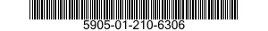 5905-01-210-6306 RESISTOR,FIXED,WIRE WOUND,INDUCTIVE 5905012106306 012106306