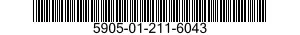 5905-01-211-6043 RESISTOR,VARIABLE,NONWIRE WOUND,NONPRECISION 5905012116043 012116043