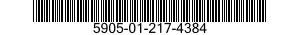 5905-01-217-4384 RESISTOR,VOLTAGE SENSITIVE 5905012174384 012174384