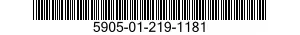 5905-01-219-1181  5905012191181 012191181