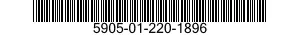 5905-01-220-1896 RESISTOR,FIXED,FILM 5905012201896 012201896