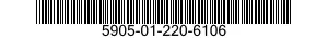 5905-01-220-6106  5905012206106 012206106