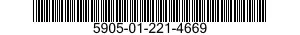 5905-01-221-4669  5905012214669 012214669