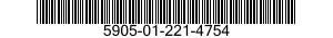 5905-01-221-4754  5905012214754 012214754