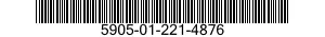 5905-01-221-4876  5905012214876 012214876