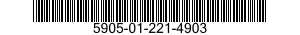 5905-01-221-4903  5905012214903 012214903