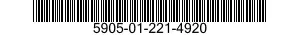 5905-01-221-4920  5905012214920 012214920