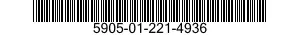 5905-01-221-4936  5905012214936 012214936