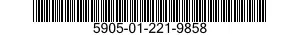 5905-01-221-9858 RESISTOR,FIXED,WIRE WOUND,INDUCTIVE 5905012219858 012219858
