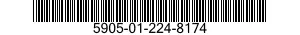 5905-01-224-8174 RESISTOR,FIXED,WIRE WOUND,INDUCTIVE 5905012248174 012248174