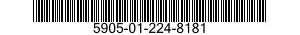 5905-01-224-8181 RESISTOR,FIXED,WIRE WOUND,INDUCTIVE 5905012248181 012248181