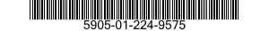5905-01-224-9575 RESISTOR,FIXED,WIRE WOUND,INDUCTIVE 5905012249575 012249575
