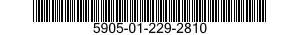 5905-01-229-2810 RESISTOR,FIXED,WIRE WOUND,INDUCTIVE 5905012292810 012292810