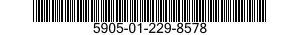 5905-01-229-8578 RESISTOR,FIXED,WIRE WOUND,INDUCTIVE 5905012298578 012298578