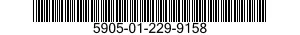 5905-01-229-9158 RESISTOR,VOLTAGE SENSITIVE 5905012299158 012299158