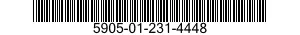 5905-01-231-4448 RESISTOR,FIXED,WIRE WOUND,NONIND 5905012314448 012314448