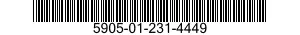 5905-01-231-4449 RESISTOR,FIXED,WIRE WOUND,NONIND 5905012314449 012314449
