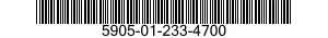 5905-01-233-4700  5905012334700 012334700
