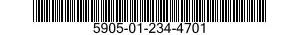 5905-01-234-4701 RESISTOR,FIXED,COMPOSITION 5905012344701 012344701
