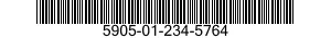5905-01-234-5764 RESISTOR,FIXED,FILM 5905012345764 012345764