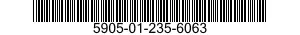 5905-01-235-6063 RESISTOR ASSEMBLY 5905012356063 012356063