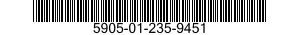 5905-01-235-9451 RESISTOR ASSEMBLY 5905012359451 012359451