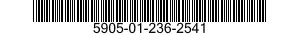 5905-01-236-2541 RESISTOR,FIXED,WIREWOUND,INDUCT 5905012362541 012362541