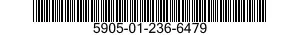 5905-01-236-6479 RESISTOR,FIXED,WIRE WOUND,NONIND 5905012366479 012366479