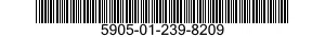 5905-01-239-8209 RESISTOR,FIXED,WIRE WOUND,INDUCTIVE 5905012398209 012398209