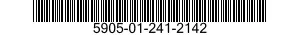 5905-01-241-2142 RESISTOR,FIXED,WIRE WOUND,INDUCTIVE 5905012412142 012412142