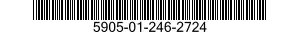 5905-01-246-2724 RESISTOR,VARIABLE,NONWIRE WOUND,NONPRECISION 5905012462724 012462724