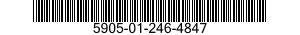 5905-01-246-4847 RESISTOR,CHIP,FIXED,FILM 5905012464847 012464847