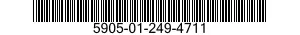 5905-01-249-4711 RESISTOR,FIXED,WIRE WOUND,NONINDUCTIVE 5905012494711 012494711