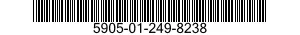 5905-01-249-8238 RESISTOR,FIXED,FILM 5905012498238 012498238