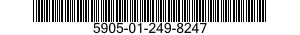 5905-01-249-8247 RESISTOR,FIXED,WIRE WOUND,NONINDUCTIVE 5905012498247 012498247