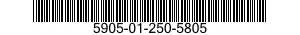 5905-01-250-5805 RESISTOR,VARIABLE,NONWIRE WOUND,NONPRECISION 5905012505805 012505805