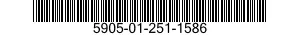 5905-01-251-1586 HOLDER,RESISTOR 5905012511586 012511586