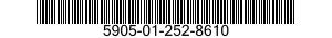 5905-01-252-8610 RESISTOR SET,MATCHED 5905012528610 012528610