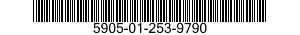 5905-01-253-9790 RESISTOR,FIXED,FILM 5905012539790 012539790