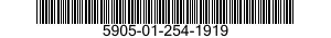 5905-01-254-1919 RESISTOR,FIXED,WIRE WOUND,INDUCTIVE 5905012541919 012541919